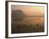 Morning Mist, Sunrise, Limestone Mountain Scenery, Tam Coc, Ninh Binh, North Vietnam-Christian Kober-Framed Photographic Print