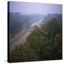 Morning Mists in Rio Negro Region of Amazon Rainforest, Amazonas State, Brazil, South America-Geoff Renner-Stretched Canvas