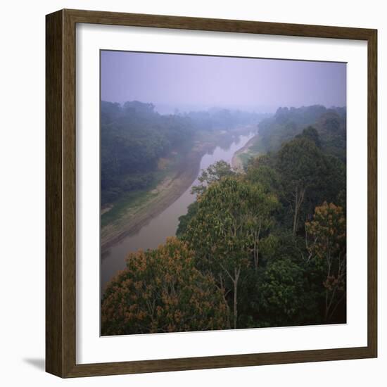 Morning Mists in Rio Negro Region of Amazon Rainforest, Amazonas State, Brazil, South America-Geoff Renner-Framed Photographic Print