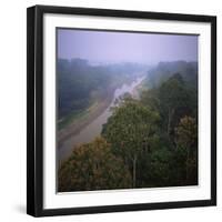 Morning Mists in Rio Negro Region of Amazon Rainforest, Amazonas State, Brazil, South America-Geoff Renner-Framed Photographic Print