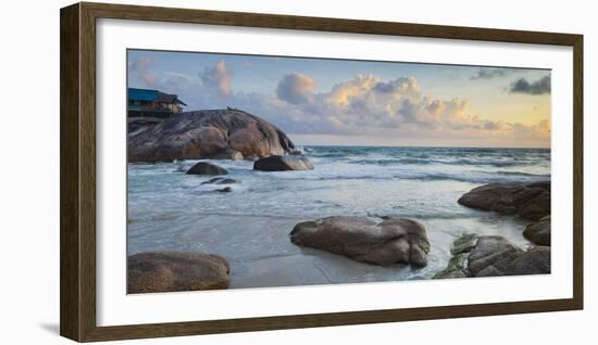 Morning Mood at the Thong Reng Beach, Island Koh Phangan, Thailand-Rainer Mirau-Framed Photographic Print