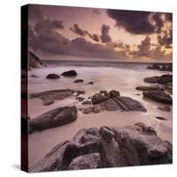 Morning Mood in the Thong Reng Beach, Island Koh Phangan, Thailand-Rainer Mirau-Stretched Canvas