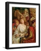 Morning Music, 1867 (Coloured Chalk on Paper)-Dante Gabriel Charles Rossetti-Framed Giclee Print