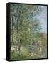 Morning Near the Loing; Matin Pres Du Loing, 1879-Alfred Sisley-Framed Stretched Canvas