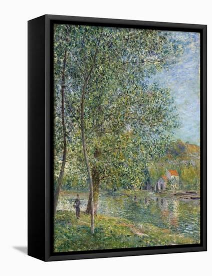 Morning Near the Loing; Matin Pres Du Loing, 1879-Alfred Sisley-Framed Stretched Canvas