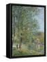 Morning Near the Loing; Matin Pres Du Loing, 1879-Alfred Sisley-Framed Stretched Canvas