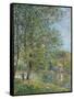 Morning Near the Loing; Matin Pres Du Loing, 1879-Alfred Sisley-Framed Stretched Canvas