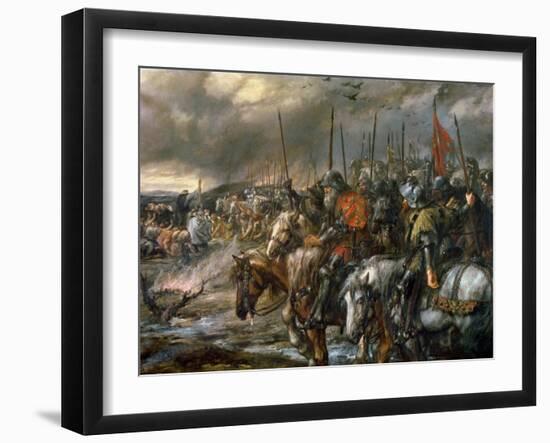 Morning of the Battle of Agincourt, 25th October 1415, 1884-Sir John Gilbert-Framed Giclee Print