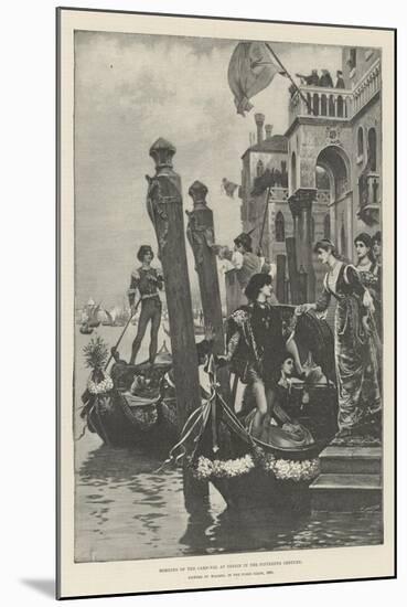 Morning of the Carnival at Venice in the Fifteenth Century-null-Mounted Giclee Print