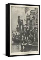 Morning of the Carnival at Venice in the Fifteenth Century-null-Framed Stretched Canvas