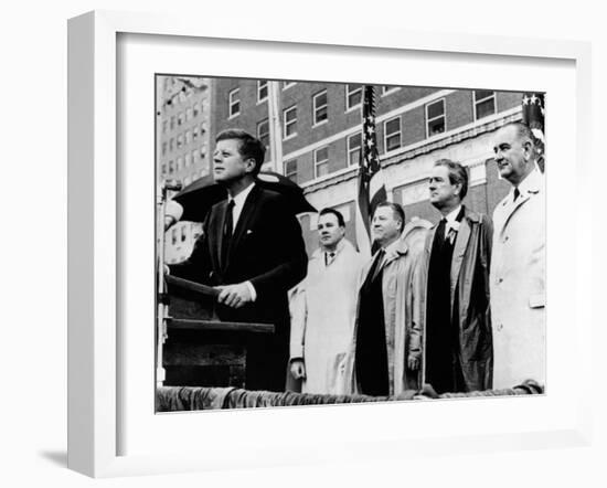 Morning of the Day of JFK's Assassination-null-Framed Photo