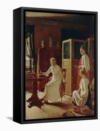 Morning of the Lady of the Manor, 1823-Alexei Gavrilovich Venetsianov-Framed Stretched Canvas