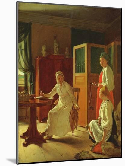 Morning of the Lady of the the Manor, 1823-Aleksei Gavrilovich Venetsianov-Mounted Giclee Print