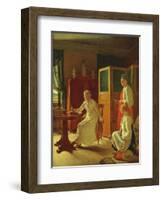 Morning of the Lady of the the Manor, 1823-Aleksei Gavrilovich Venetsianov-Framed Giclee Print