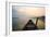 Morning of the Lake with  the Boat-jannoon028-Framed Photographic Print