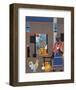 Morning of the Rooster, c.1980-Romare Bearden-Framed Art Print