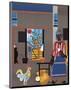 Morning of the Rooster, c.1980-Romare Bearden-Mounted Art Print