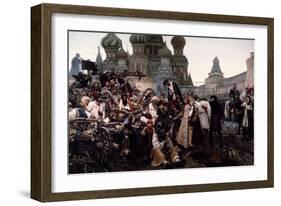 Morning of the Strelets' Execution-Vasili Ivanovich Surikov-Framed Giclee Print