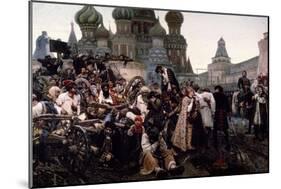 Morning of the Strelets' Execution-Vasili Ivanovich Surikov-Mounted Giclee Print