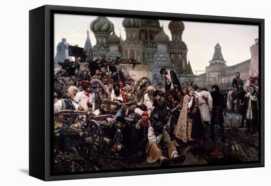 Morning of the Strelets' Execution-Vasili Ivanovich Surikov-Framed Stretched Canvas