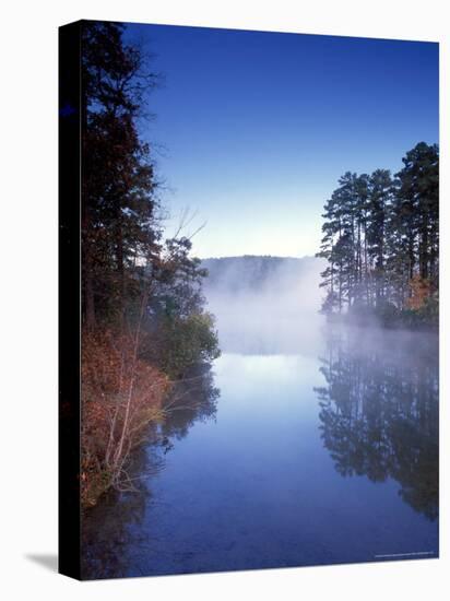 Morning on a Quiet Lake, Arkansas, USA-Gayle Harper-Stretched Canvas