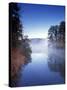 Morning on a Quiet Lake, Arkansas, USA-Gayle Harper-Stretched Canvas