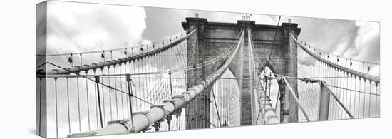 Morning on Brooklyn Bridge, NYC-null-Stretched Canvas