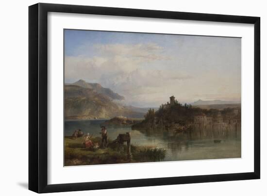 Morning on Lake Garda, Italy, 1861-James Vivien de Fleury-Framed Giclee Print