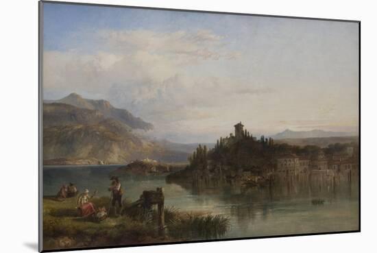 Morning on Lake Garda, Italy, 1861-James Vivien de Fleury-Mounted Giclee Print