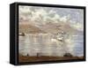 Morning on Lake Maggiore, 1896, by Enrico Reycend-null-Framed Stretched Canvas