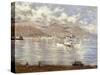 Morning on Lake Maggiore, 1896, by Enrico Reycend-null-Stretched Canvas