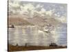 Morning on Lake Maggiore, 1896, by Enrico Reycend-null-Stretched Canvas