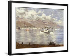 Morning on Lake Maggiore, 1896, by Enrico Reycend-null-Framed Giclee Print