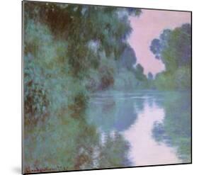 Morning On Seine-Claude Monet-Mounted Art Print