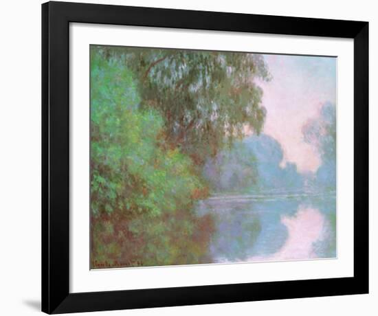 Morning On Seine-Claude Monet-Framed Art Print