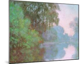 Morning On Seine-Claude Monet-Mounted Art Print