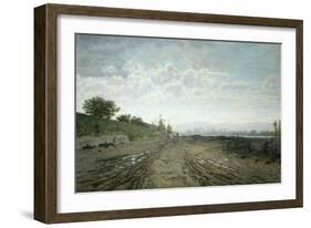 Morning on the Arno-Telemaco Signorini-Framed Giclee Print