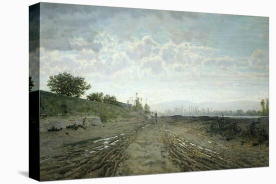 Morning on the Arno-Telemaco Signorini-Stretched Canvas