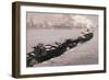 Morning on the Huangpu River-Shao Keping-Framed Premium Giclee Print