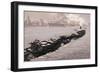 Morning on the Huangpu River-Shao Keping-Framed Premium Giclee Print