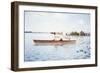 Morning on the River Thames (Mattinata Sul Tamigi)-Giuseppe De Nittis-Framed Giclee Print