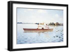 Morning on the River Thames (Mattinata Sul Tamigi)-Giuseppe De Nittis-Framed Giclee Print