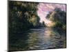 Morning on the Seine, 1897-Claude Monet-Mounted Giclee Print