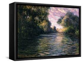 Morning on the Seine, 1897-Claude Monet-Framed Stretched Canvas