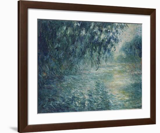 Morning on the Seine, 1898-Claude Monet-Framed Premium Giclee Print