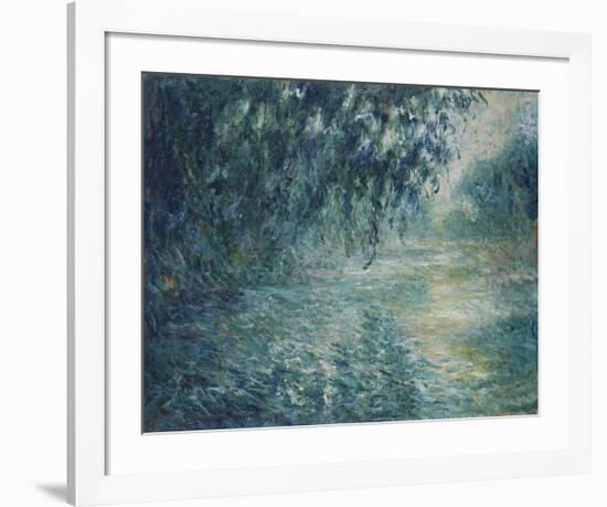 Morning on the Seine, 1898-Claude Monet-Framed Premium Giclee Print