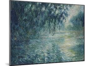 Morning on the Seine, 1898-Claude Monet-Mounted Giclee Print