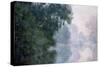 Morning on the Seine, Effect of Mist-Claude Monet-Stretched Canvas