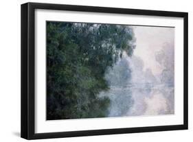 Morning on the Seine, Effect of Mist-Claude Monet-Framed Giclee Print