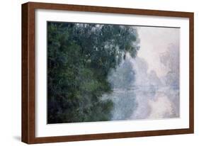 Morning on the Seine, Effect of Mist-Claude Monet-Framed Giclee Print